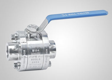 Шаровой клапан высокого давления из кованой стали, 3 элемента, 3000 PSI, под приварку в раструб