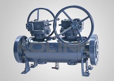 API 6D DBB шаровой клапан двойной блок и кровотечение, пузырь плотное уплотнение, фланцевый