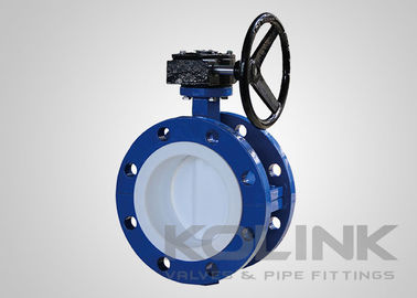 Бабочковый клапан с PTFE-футеровкой 2-48 дюймов, класс 150, концентрический диск