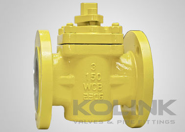 Клапан пробковый с PTFE-футеровкой, несмазываемый, литая сталь, API 599