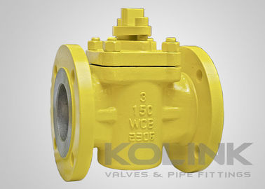 Клапан пробковый с PTFE-футеровкой, несмазываемый, литая сталь, API 599