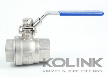 2-частный нержавеющий сталь шаровой клапан BSPT NPT 1000PSI полный проход