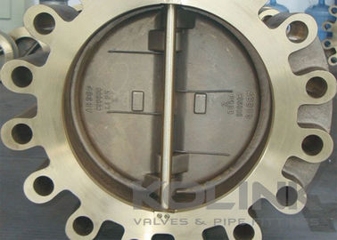 Бронзовый двойной дверной вафли чековый клапан C95800 AB300 Flanged Long Life Span